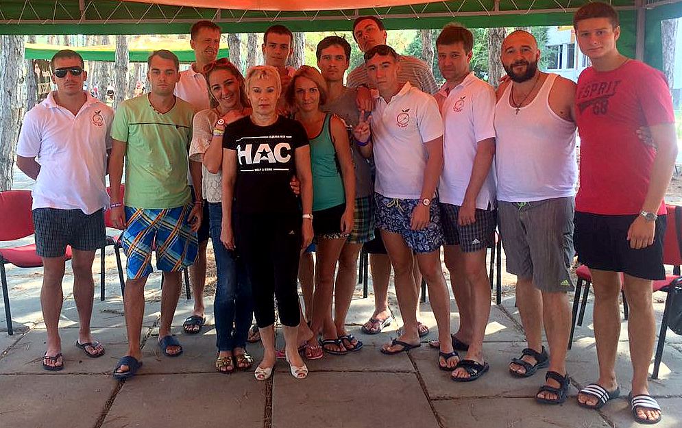 Ребята из Центр Зависимой Молодежи в Севастополе в VII Международном Антинаркотическом лагере в Крыму